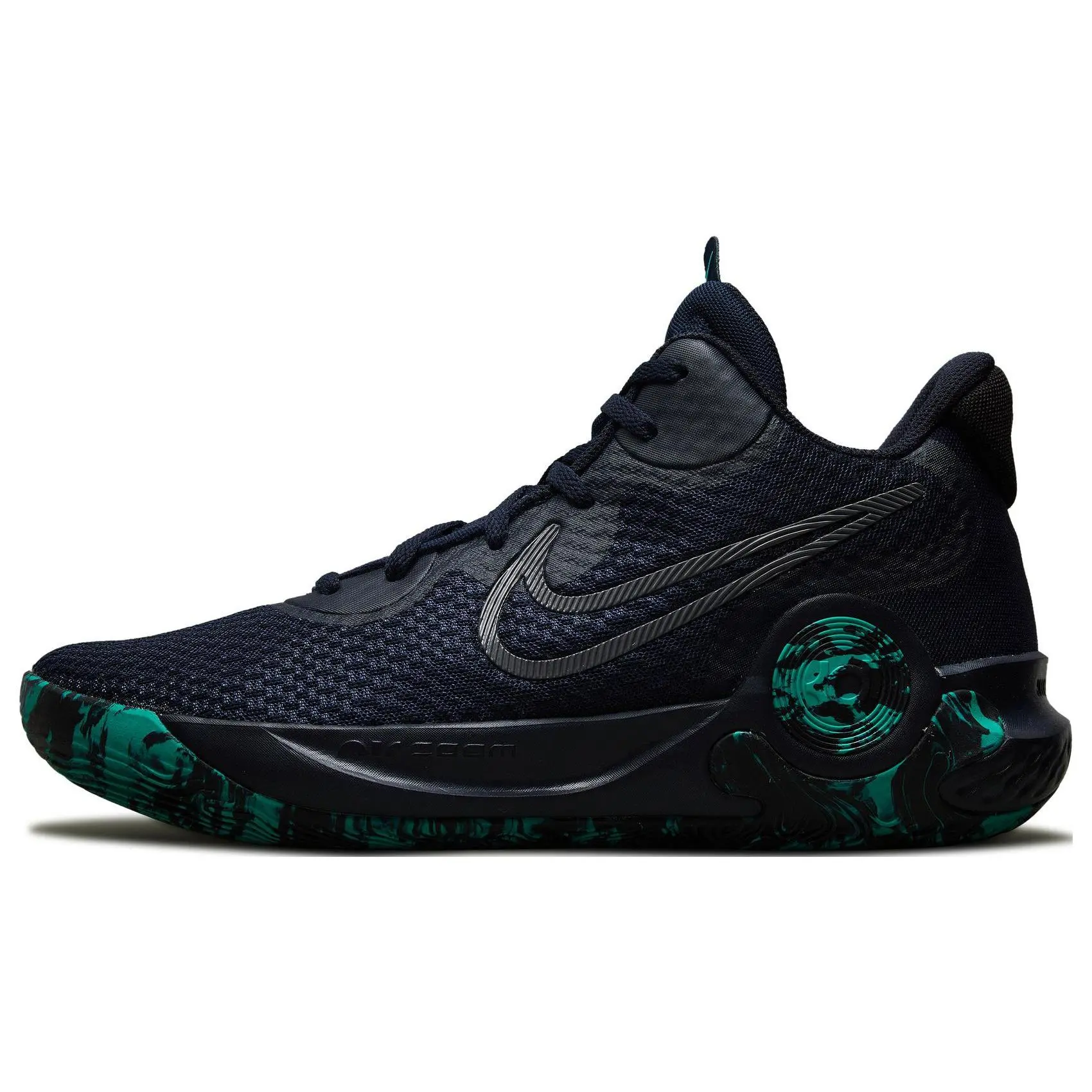 Nike KD Trey 5 IX EP Obsidian Clear Emerald' Stylish Comfortable Low Top Basketball Shoes Unisex CW3402-400