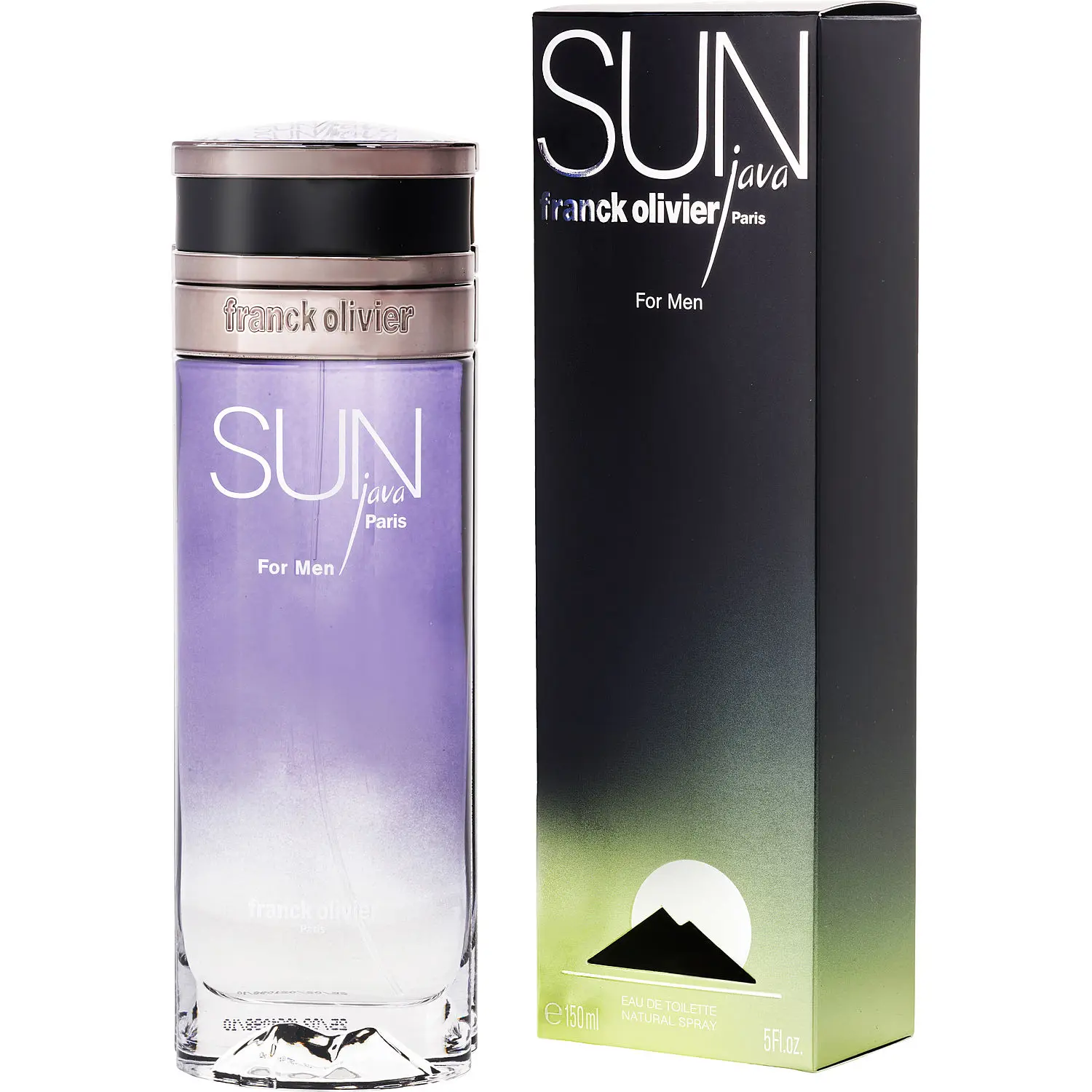 Franck Olivier Sun Java Eau de Toilette for Men, Citrus Base, Refreshing Mint Blend, Floral Notes