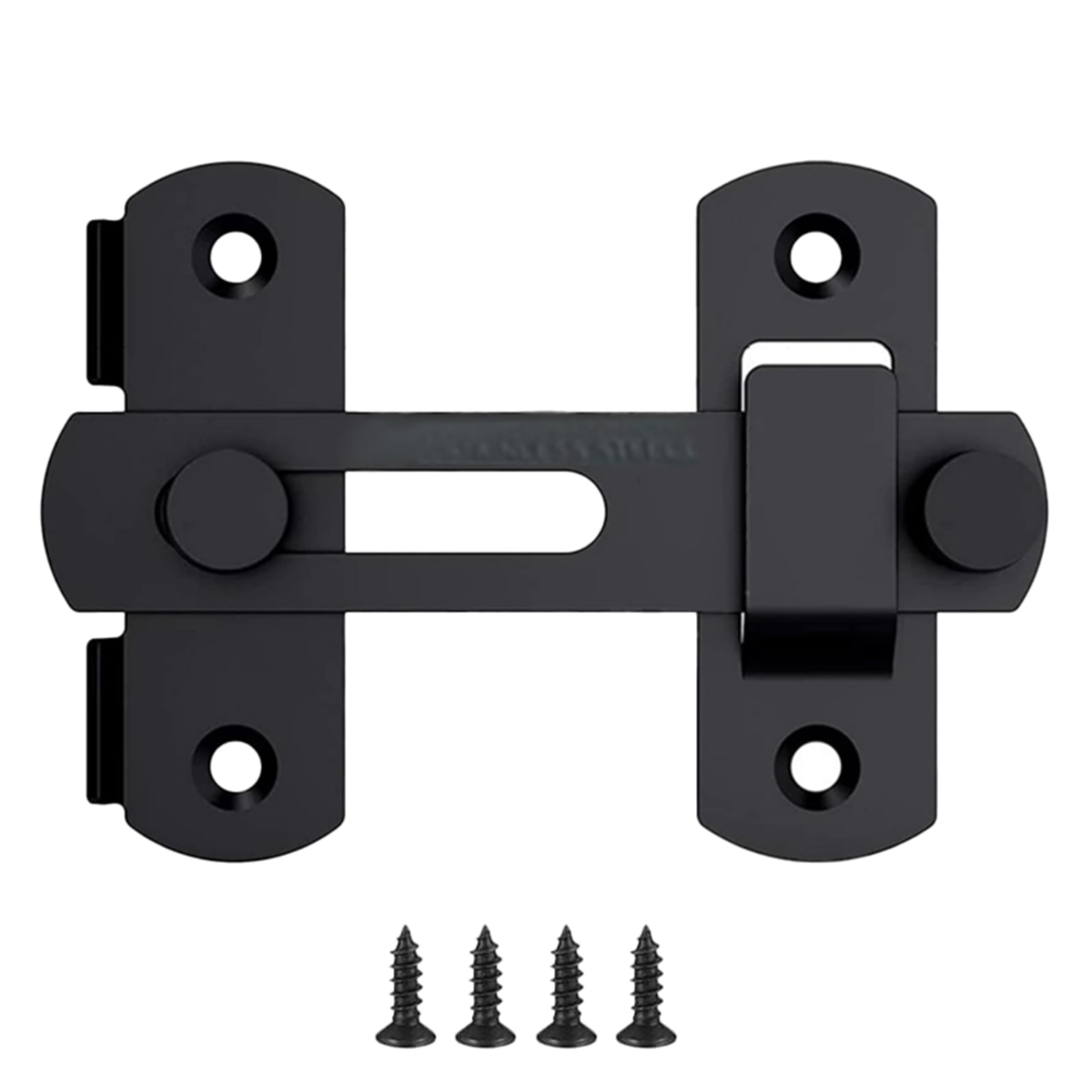 Premium Barn Door Lock – Heavy-Duty 180° Flip Sliding Latch for Barn, Pet, Bathroom, and Cabinet Doors, Easy Install