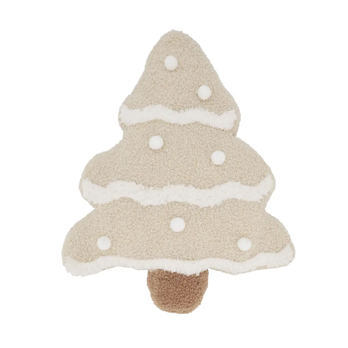 Saro Lifestyle 8120.N1317BP 13x17 in. Oblong Festive Fir Christmas Tree Poly-Filled Throw Pillow - Natural Texture, Simple, Festive Look, Indoor Room Decor