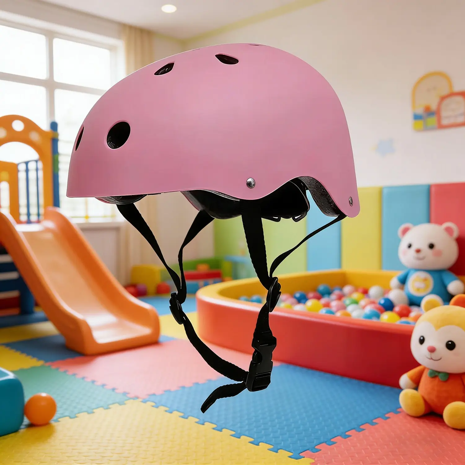 Multi-Scene Sports Helmet, Breathable Anti-Collision Adjustable, Lightweight Comfortable, Bicycle Skateboard Balance Bike Gear, Essential for Kids Adults