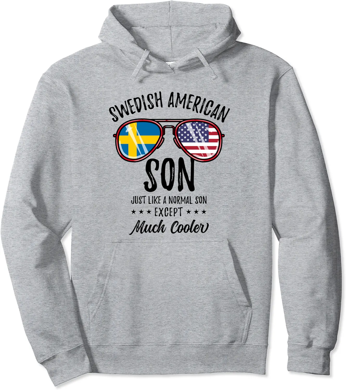 Swedish American Son Swedish Heritage Pullover Hoodie - Anarosavill Shop 44B0BWS6FQJN