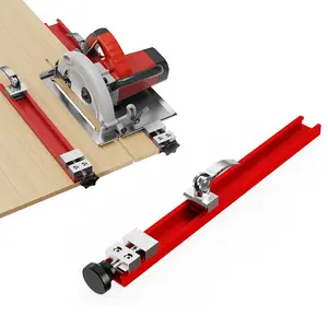 Adjustable Cutting Machine Base Guide，Aluminum Circular Saw Guide Rail，saw guide for circular saw Woodworking，Electric Cutting Guide Designed for Precision Cutting and Milling Tasks