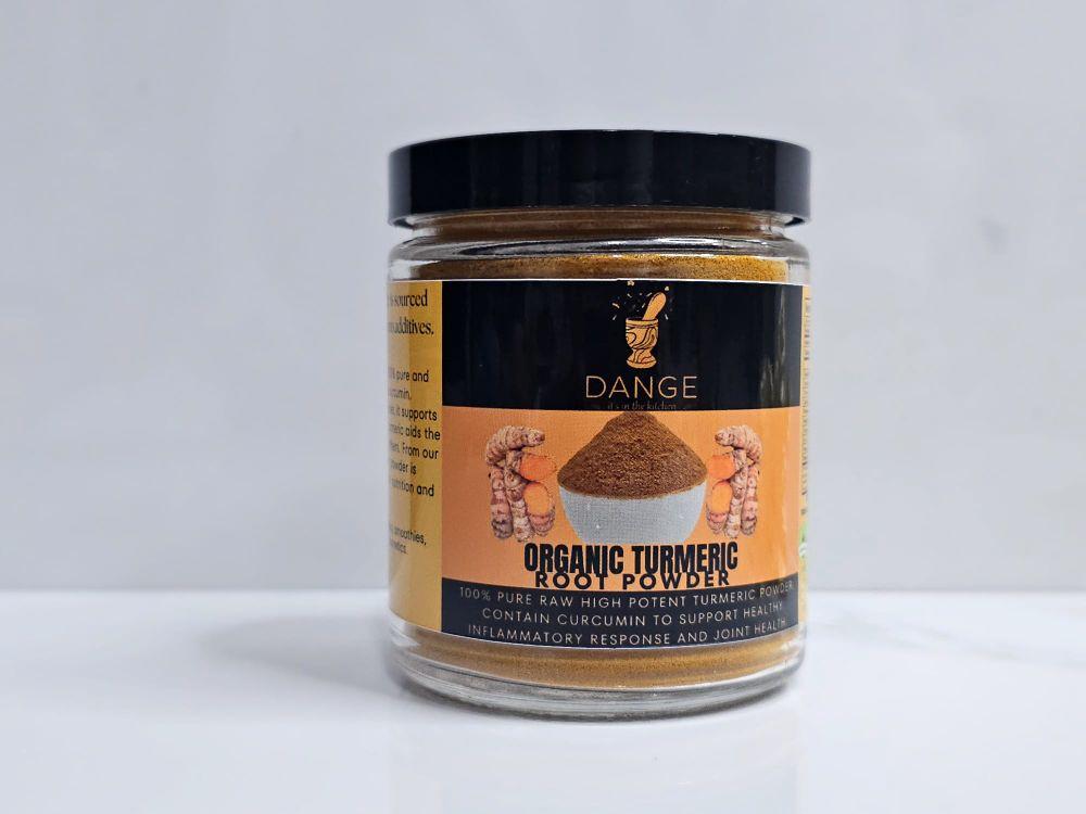 Dange Premium Quality Turmeric Root Powder with Curvumin| Raw Turmeric Grounded| 100% Pure, Non-GMO. Gluten Free. Organic Natural |supplements |SPICE  Spice Flavor