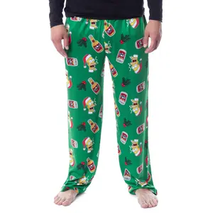 The Simpsons Mens' Christmas Homer Duff Beer and Holly Sleep Pajama Pants