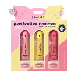 Pawfection Pout Glowy Gloss Trio Peptide & Shea Butter Infused - 3 Piece Set