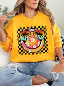 Happy as Sunshine ~ Unisex Crewneck Sweatshirts Printed in the USA