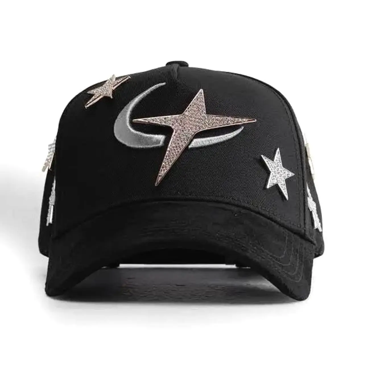 Unisex Galaxy Hat - Fashion Clothes Accessory with Sparkling Stars, Crescent Moon Design for Stylish Outfits