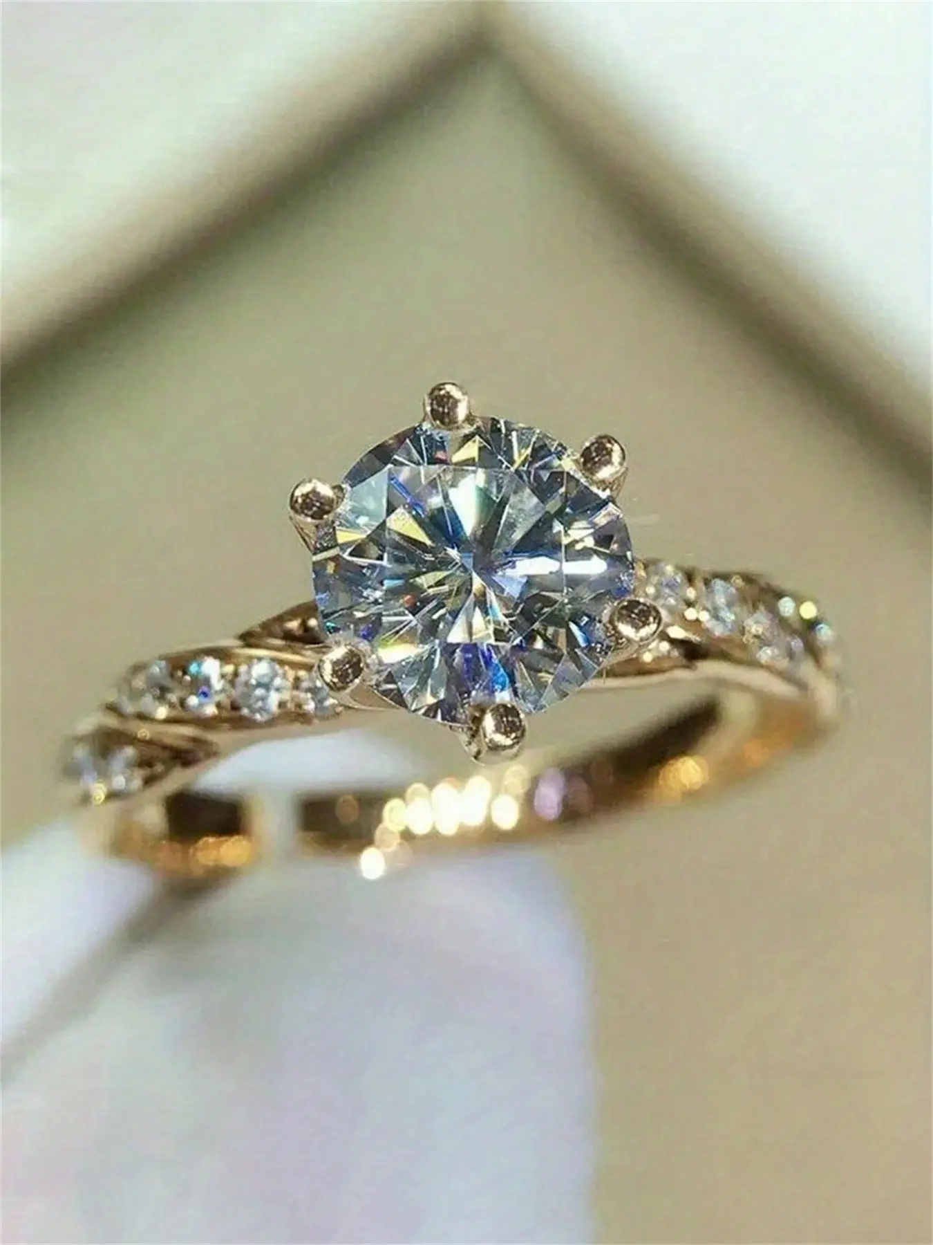 1 Pc Elegant Ring For Women For Wedding Engagement Anniversary Party Jewelry, Fashion Engagement Rings