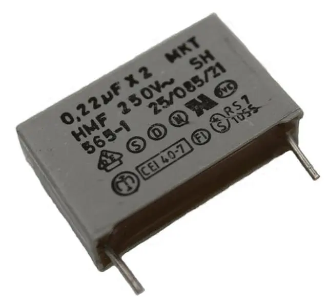 ERO, Interference Suppression Film Capacitor - Class X2 - 0.22µF 250V