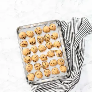 6pcs Stainless Steel Baking Pan Set, Non-Toxic Easy Clean, Multi-Purpose Cooking & Baking Tools for Holidays, Oven Safe Dishwasher Safe