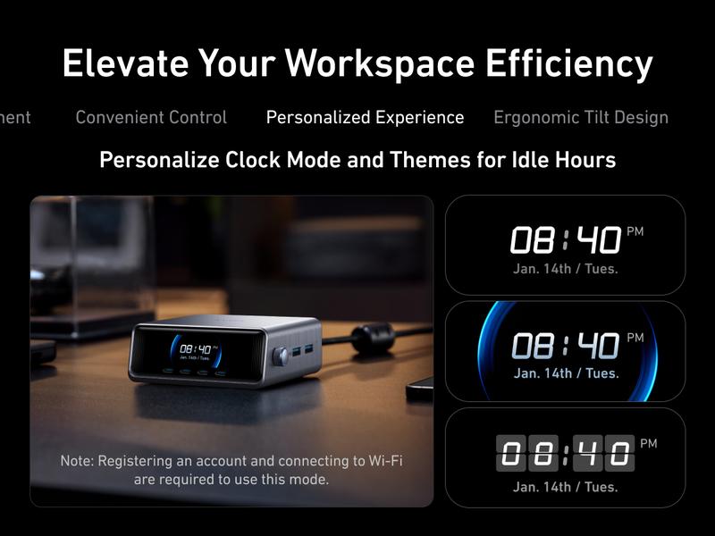 Anker Prime Charger, 250W 6-in-1 GaN Charger with Smart LCD, Ultra-Fast Charging for MacBook, iPhone 17, iPad, and More (Silver)