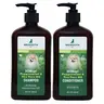 DERMagic Dog Shampoo and Conditioner Combo, 18 oz Gentle & Effective Antiseptic Liquid, Peppermint Tea & Tree Oil Formula, Odour Control, Fresh Feel, Soft Tangle-Free Coat
