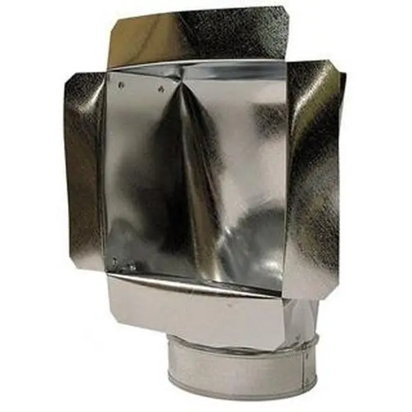 Made in USA Standard Gauge Galvanized Steel Square Duct Side Ceiling Box, 6" ID, 8" Long x 8" Wide, Model 47108860