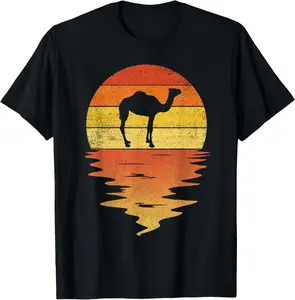 100% Cotton Vintage Camel shirt 70s vintage retro sunset Camel T-Shirt