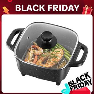 AORAN 1500w non-stick electric frying pan, can be used to fry steak, eggs, and boil milk. It is suitable for small meals and quick cooking. Say goodbye to oversized pots and cook with smarter pots.