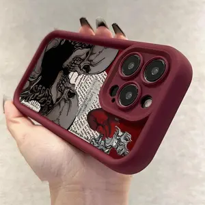 Skeleton Pattern Phone Case, Shockproof Phone Protective Cover, Phone Accessory Compatible with iPhone 16 15 14 13 12 Mini Plus Pro Max Casing