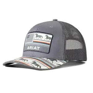 A300082206 Ariat Ladies Striped Horse American Flag Ball Cap