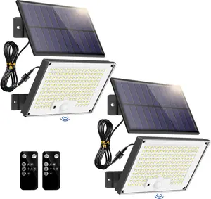 Solar Outdoor Lights, 2-Pack Super Bright 178 LEDs Motion Sensor Wall Light with 270° Wide Angle & 3 Modes