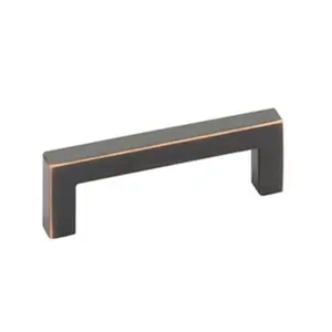 212 MAIN Emtek 4-in Center-to-Center Warwick Cabinet Pull, Flat Black, Contemporary Look