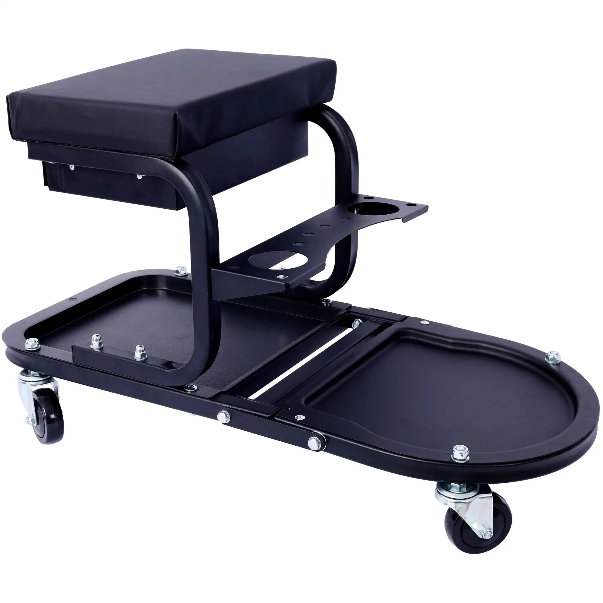 Ultimate Rolling Detailing & Utility Cart for Cars, Trucks, SUVs, RVs, Home, Garden, Garage & More - Black