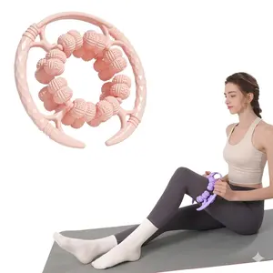 Ring-Shaped 32 Node Leg Roller - Deep Tissue Massage for Post-Workout Comfort, Sports Recovery Tool for Sore Muscles, Portable for Home/Gym Use