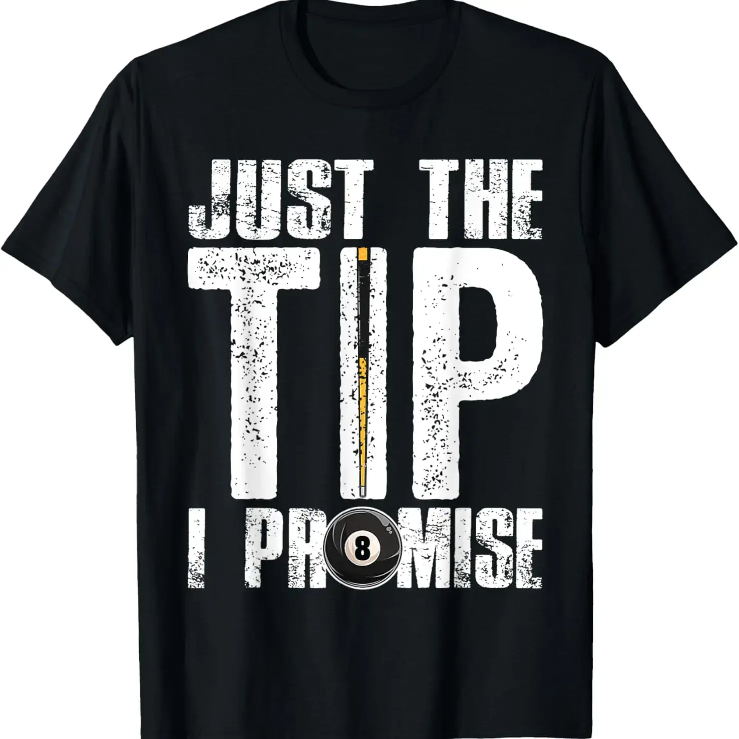 Men's Billiard Theme Tshirt - Menswear Short-Sleeve Heavyweight 100% Cotton Round Neck Top for Pool Players (Available in 2XL), Shortsleeve, Classic, Fabric, Pool Theme, Casual, Printed, Clothes, Regular, T-Shirt, 5Xl, Substantial, Graphic