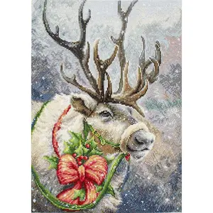 Christmas Deer B598L Counted Cross-Stitch Kit
