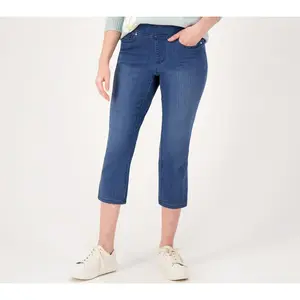 Belle by Kim Gravel Reg Primabelle Straight Leg Cropped Jean