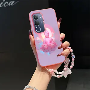Pink Buddha Pattern suit bracelet phone Suitable For VIVO Y19S Case is suitable For Y19S with PET Shock proof design perfect for popular