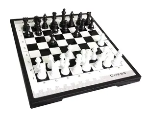 FixtureDisplays 8X8" Chess Set Portable Magnetic Chess Set 1.5" King Height 15382NEW-NF