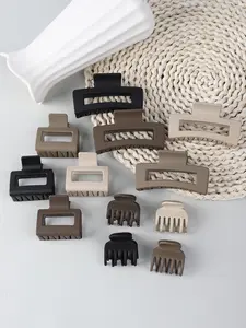 12pcs spring and summer square combination hair clip multi-version combination non-slip fixed large square hair clip suitable for a variety of hairstyles hair accessories hair clip suitable for women's daily life hair claw Hairpins Claw Clip Ponytail