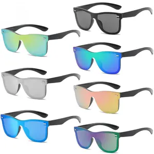 Unisex 3-Pack Simple Square Sunglasses with PC Mirrored Lenses, Sun-Protective Sports Eyewear for Outdoor Cycling, Running, Fashionable Summer Accessory summervibes