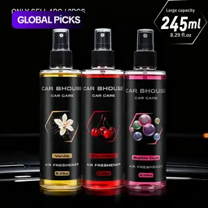 Portable High-End Air Freshener Spray Home Fragrances, Scented Oil for Home, Car, Clothing and Bathroom, 8.29oz Large Capacity, Long-Lasting Fragrance, Distinct Fragrance Options, Cherry Scented #GLOBAL PICKS
