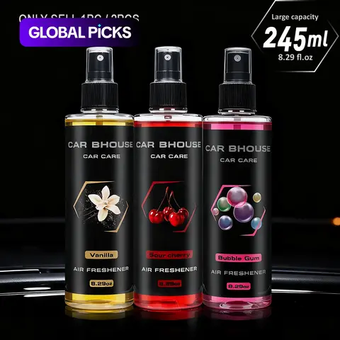Portable Air Freshener Spray, Room Scents, Home Fragrance Products, Long-Lasting Scented Oil Fragrance, 8.29 oz Large Capacity with Multiple Distinct Fragrances Including Fruity Sweet Scent, Cherry Scent, for Home, Car, Clothing & Bathroom #GLOBAL PICKS