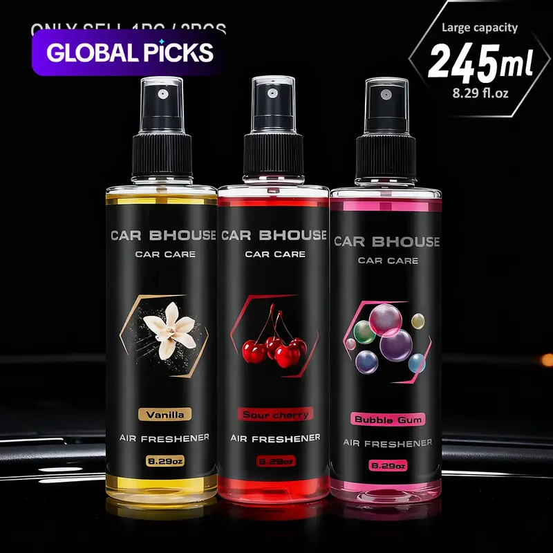 Portable Air Freshener Spray, Room Scents, Home Fragrance Products, Long-Lasting Scented Oil Fragrance, 8.29 oz Large Capacity with Multiple Distinct Fragrances Including Fruity Sweet Scent, Cherry Scent, for Home, Car, Clothing & Bathroom #GLOBAL PICKS