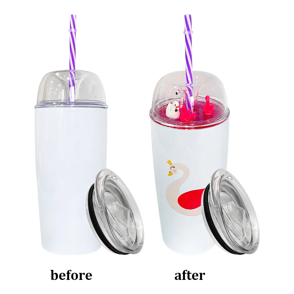 25 Pack YIPAI USA Warehouse 20oz Blank Sublimation Tumblers with Designable Demo Lids and Slide lids Super Fun Drink Water Bottle Perfect for DIY