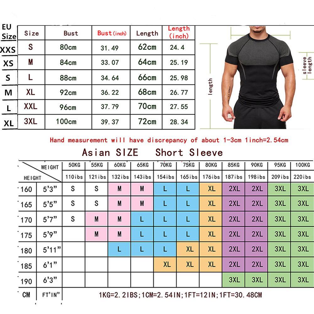 2025 Compression T Shirt Men Summer Sportswear Running T-shirt Elastic Quick Dry Sport Tops Tee Athletic Gym Workout Shirts Men