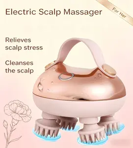 【Mother's Day Gift】arboleaf Electric Head Massager Portable Comfort Massager for Stress Relief with 8 Removable Massage Claws Waterproof Rechargeable