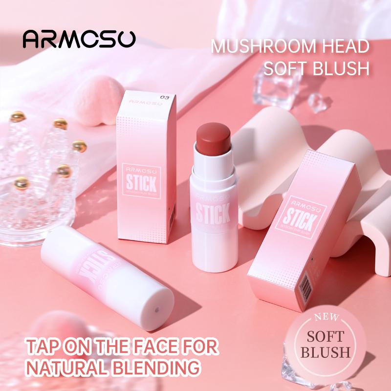 ARMOSU Sensory Play Blush Stick, Silky Hydrating Formula for Natural Glow & Long-Lasting Wear ARMOSU Sensory Play Blush Stick, Silky Hydrating Formula for Natural Glow & Long-Lasting Wear