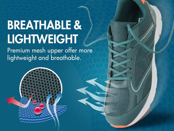 Hawkwell Men's Big Size Plus Size Casual Lightweight Walking Sneakers Sports Shoes