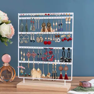 Earring Stand Earring Holder Jewelry Rack Storage Rack 5-Tier Multilayer Storage 100-Hole Earring Rack Jewelry Rack, Earring Storage Box Display Rack Girl Earring Rack