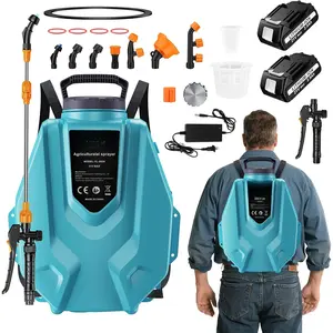 Backpack Sprayer 3.2 Gallon, with 7 Nozzles & Telescopic Wand, Electric Weed Sprayer for Yard, Lawn and Garden, 2x2.5Ah Rechargeable  & 1x Charger Included