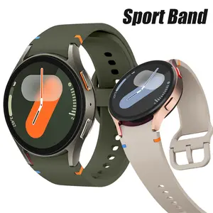 Strap for Samsung Galaxy Watch 7 FE 44mm 40mm 4 6 Classic 5 Pro Original Silicone Sport belt Bracelet correa Galaxy Watch 7 Band