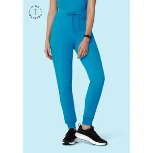 High Waisted Joggers Azure