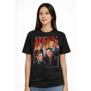 Vintage Chuck Bass Shirt – Gossip Girl Bootleg Tee, Y2K Aesthetic TV Character Graphic T-Shirt