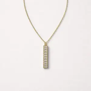 CZ Bar Necklace