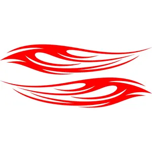 Flame Decals for Cars Trucks Boats  Golf Carts - Model SFHF39