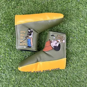 Character Pattern Golf Club Head Cover, Golf Irons, 1 Count Durable & Stylish Golf Club Head Cover, Golf Accessories for Men & Women, Golf Gift, Golf Gear
