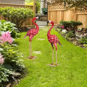 Flamingo Shaped Garden Statue, Outdoor Garden Decoration, Garden Ornament, Lawn Decoration, Backyard Decoration, Home Decor